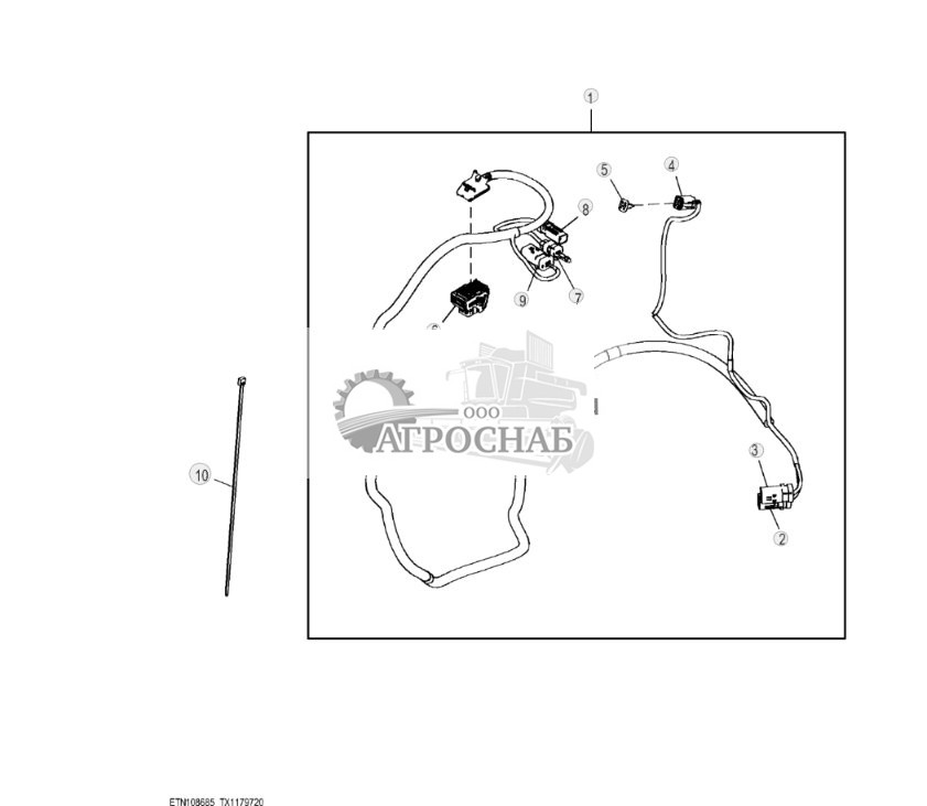 Жгут проводов вспомогательного оборудования, погрузчик и обратная лопата - ST818728 288.jpg